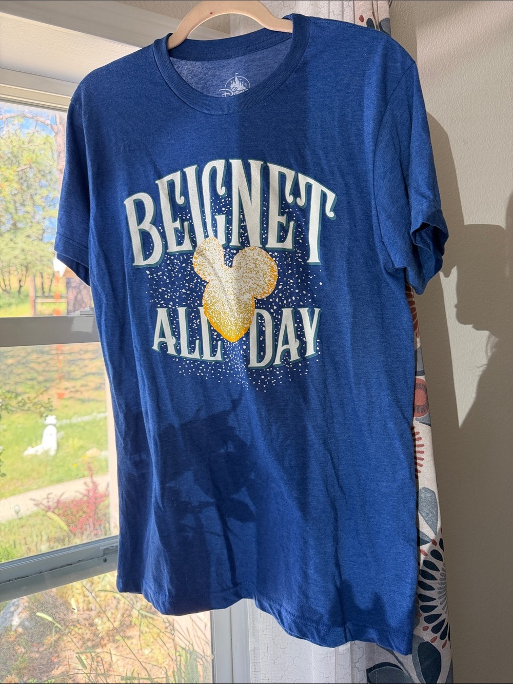 Disney Women Skirt T‑Shirt Graphic - Blue with Gold and White